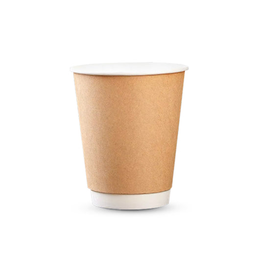 12oz Double Wall Brown Paper Cup (500pcs)