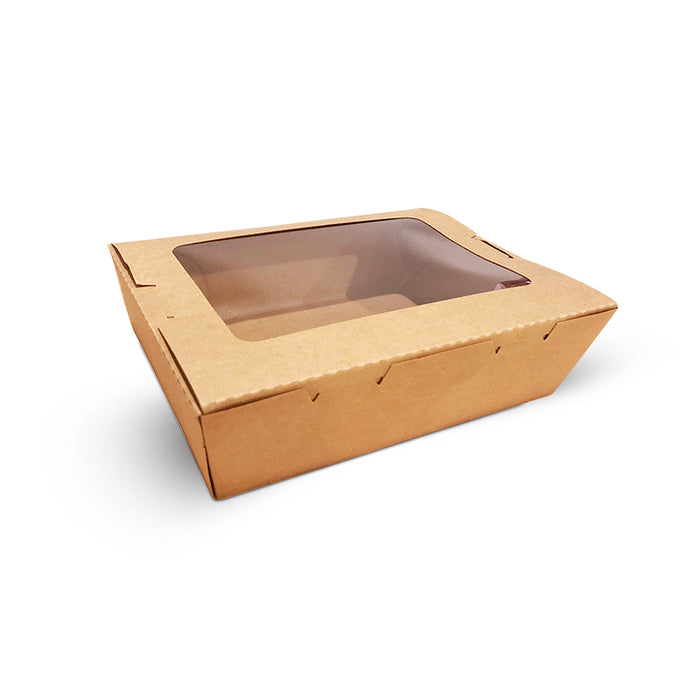 2100ml Window Kraft Lunch Box (200pcs)