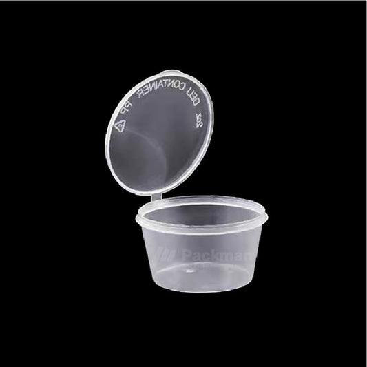 3oz Plastic Sauce Cup with Lid (1000pcs)