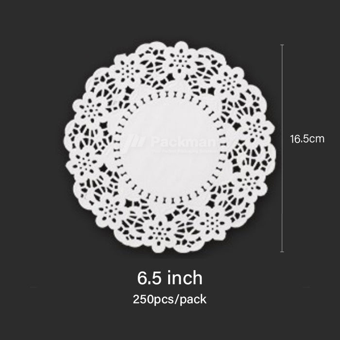 6.5 inch Lace Paper Doilies (150pcs)