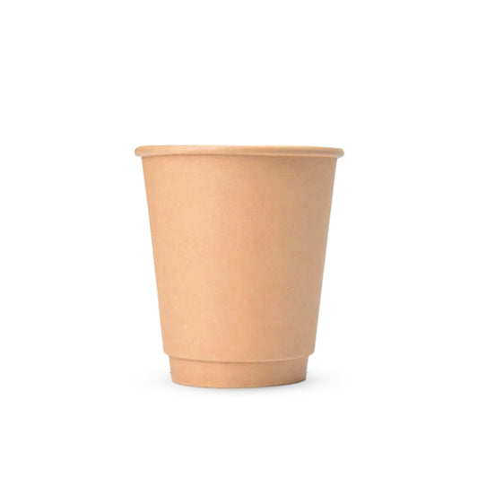 8oz Double Wall Brown Paper Cup (500pcs)