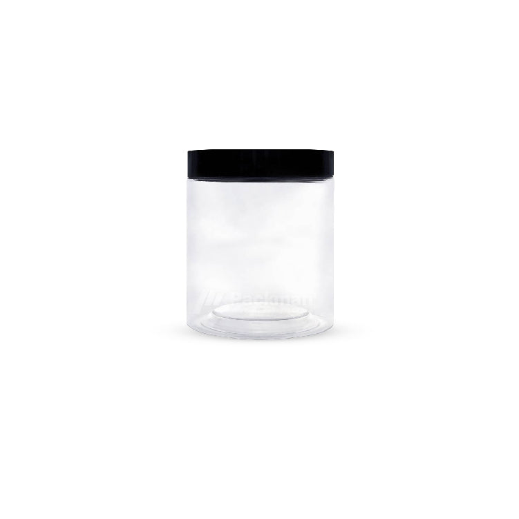 6.5 x 8cm Black Plastic Jar (113pcs)