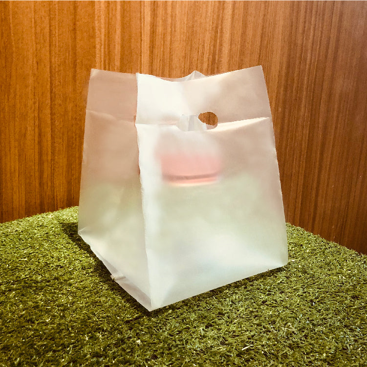 4" Frosted Square Carrier Bag (50pcs)