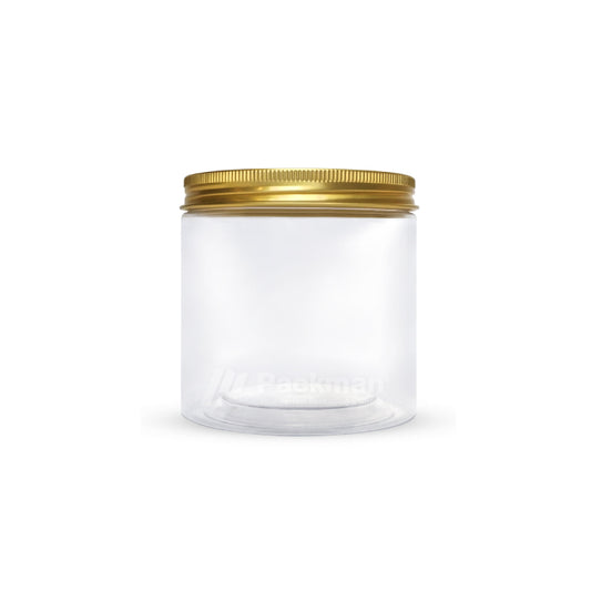 10 x 10cm Gold Plastic Jar (48pcs)