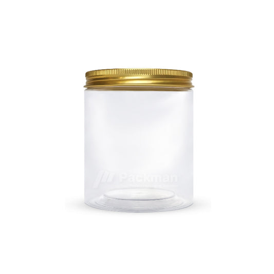 10 x 12cm Gold Plastic Jar (48pcs)