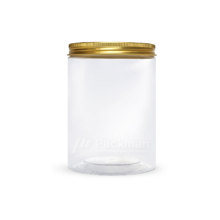 10 x 15cm Gold Plastic Jar (48pcs)