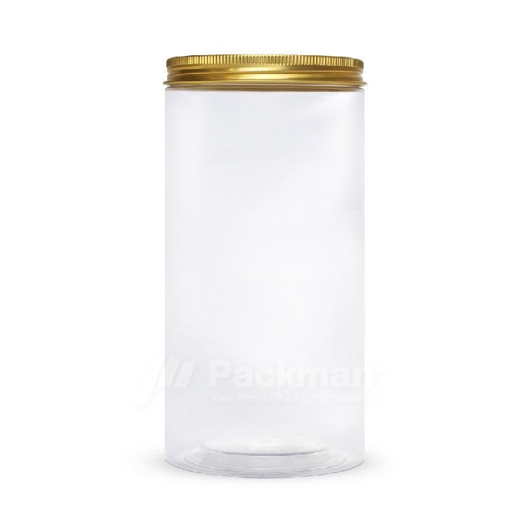10 x 20cm Gold Plastic Jar (48pcs)