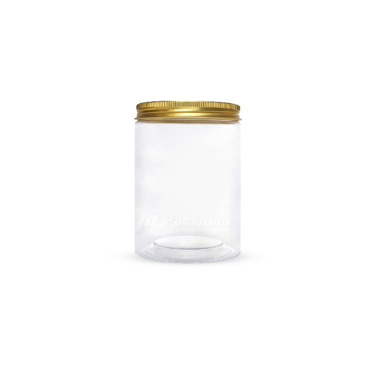 6.5 x 10cm Gold Plastic Jar (113pcs)