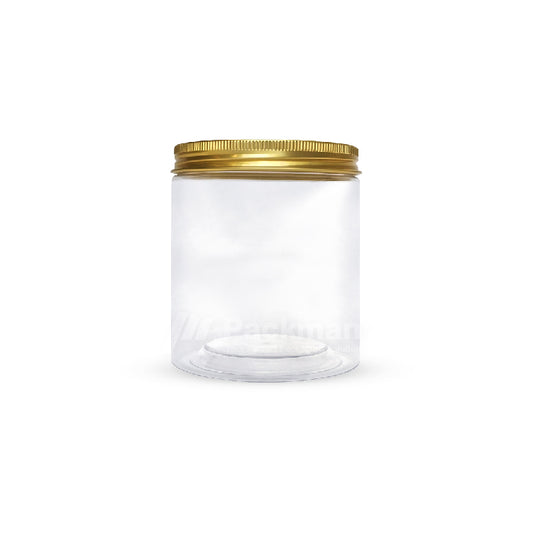 8.5 x 10cm Gold Plastic Jar (67pcs)