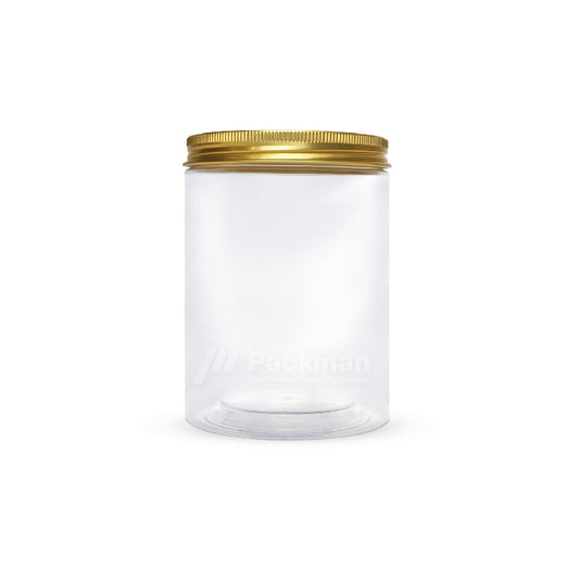 8.5 x 12cm Gold Plastic Jar (67pcs)