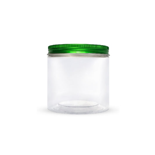 10 x 10cm Green Plastic Jar (48pcs)