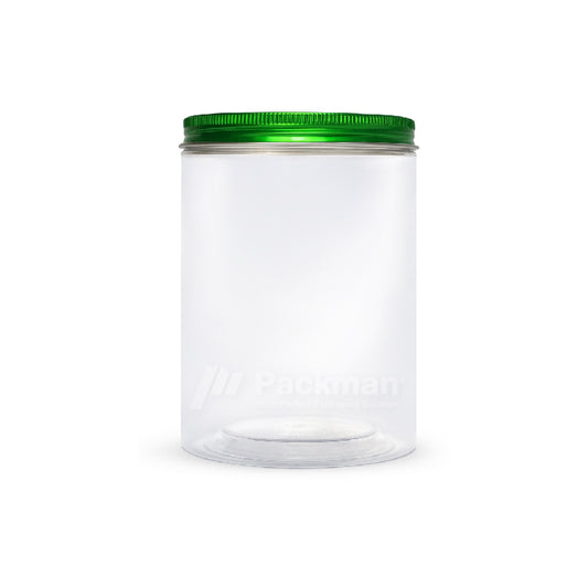 10 x 15cm Green Plastic Jar (48pcs)
