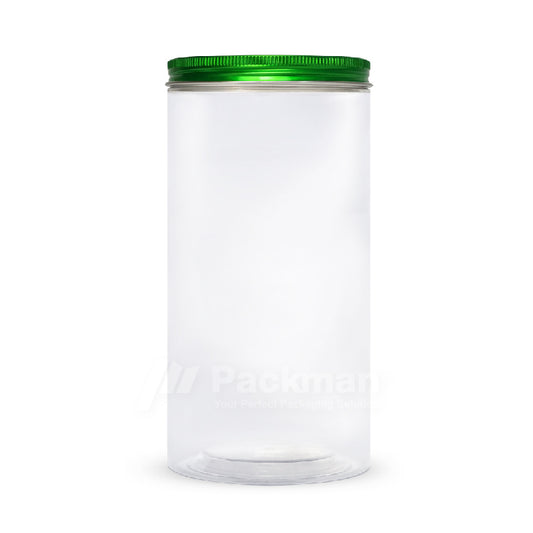 10 x 20cm Green Plastic Jar (48pcs)