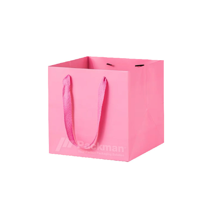 30 x 30 x 30cm Square Pink Paper Bag (100pcs)