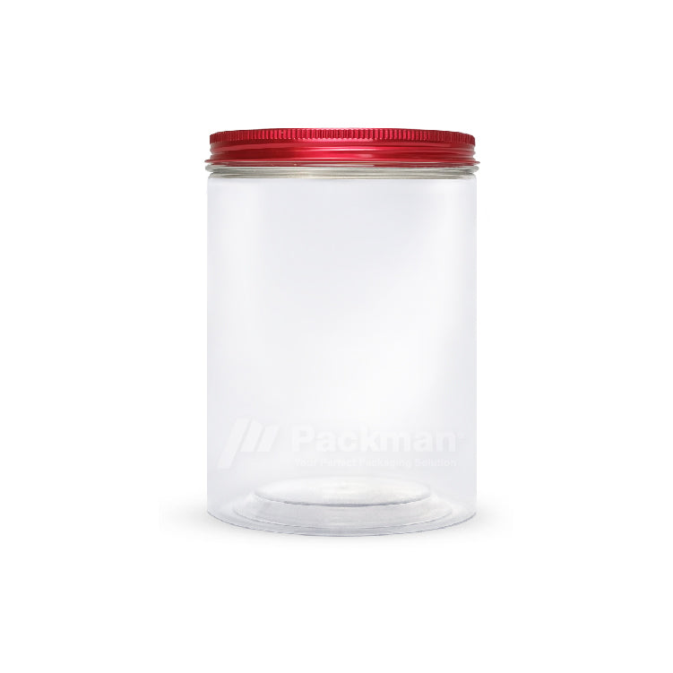 10 x 15cm Red Plastic Jar (48pcs)