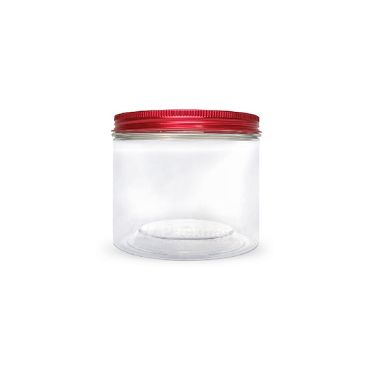 10 x 8cm Red Plastic Jar (48pcs)