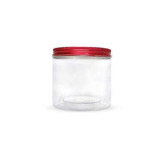 8.5 x 8.5cm Red Plastic Jar (67pcs)