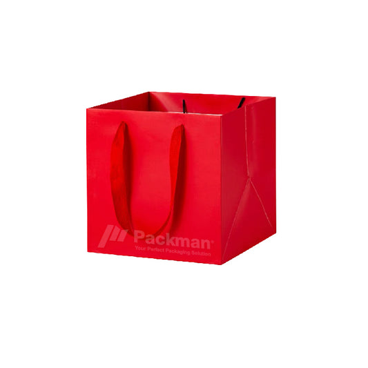 30 x 30 x 30cm Square Red Paper Bag (100pcs)