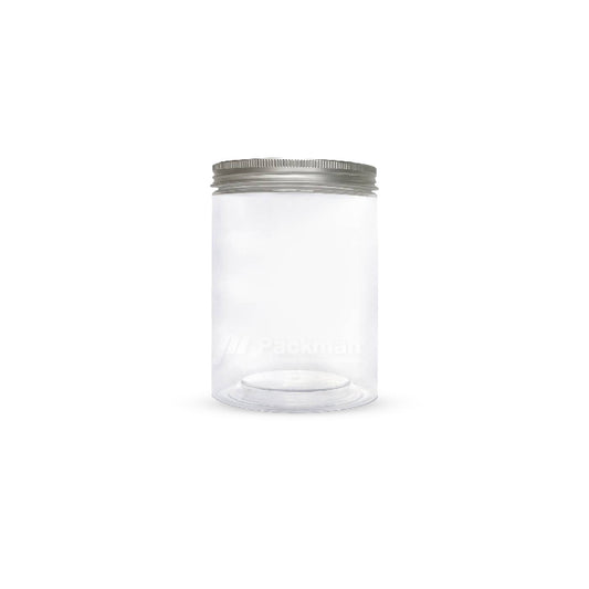 6.5 x 10cm Silver Plastic Jar (113pcs)