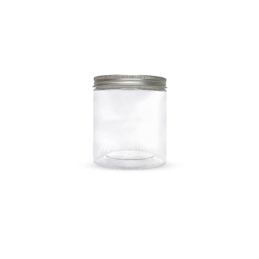 6.5 x 8cm Silver Plastic Jar (113pcs)