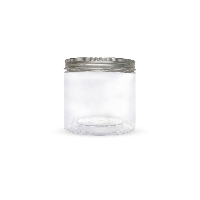 8.5 x 8.5cm Silver Plastic Jar (67pcs)