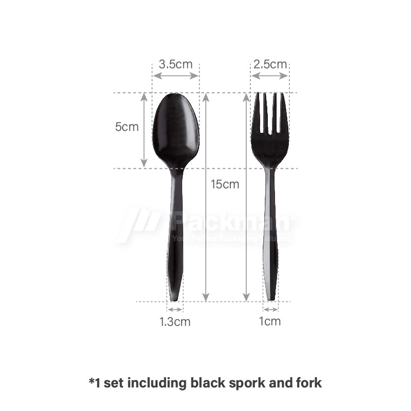 Plastic Fork Spoon Set