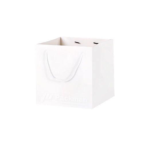 30 x 30 x 30cm Square White Paper Bag (100pcs)