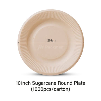 10inch Sugarcane Plate (1000pcs)