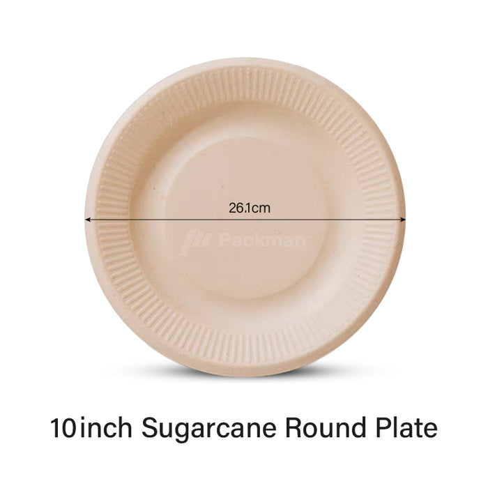 10inch Sugarcane Plate (500pcs)