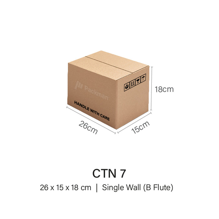 Copy of CTN 7 - 26 x 15 x 18cm (100pcs)
