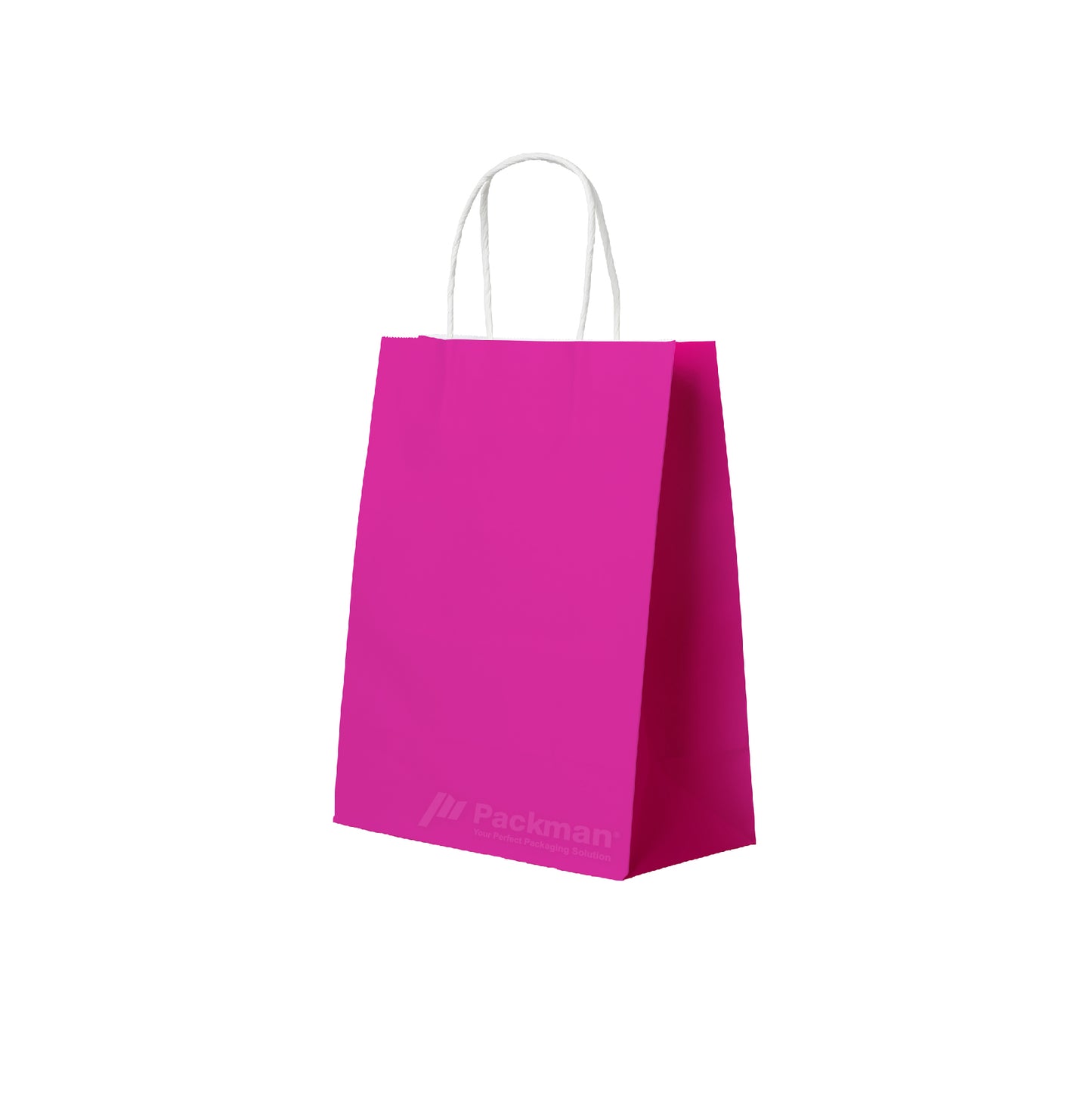 21 x 11 x 27cm Fuchsia Pink Paper Bag (100pcs)