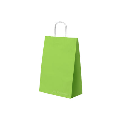 25 x 12 x 32cm Green Paper Bag (100pcs)