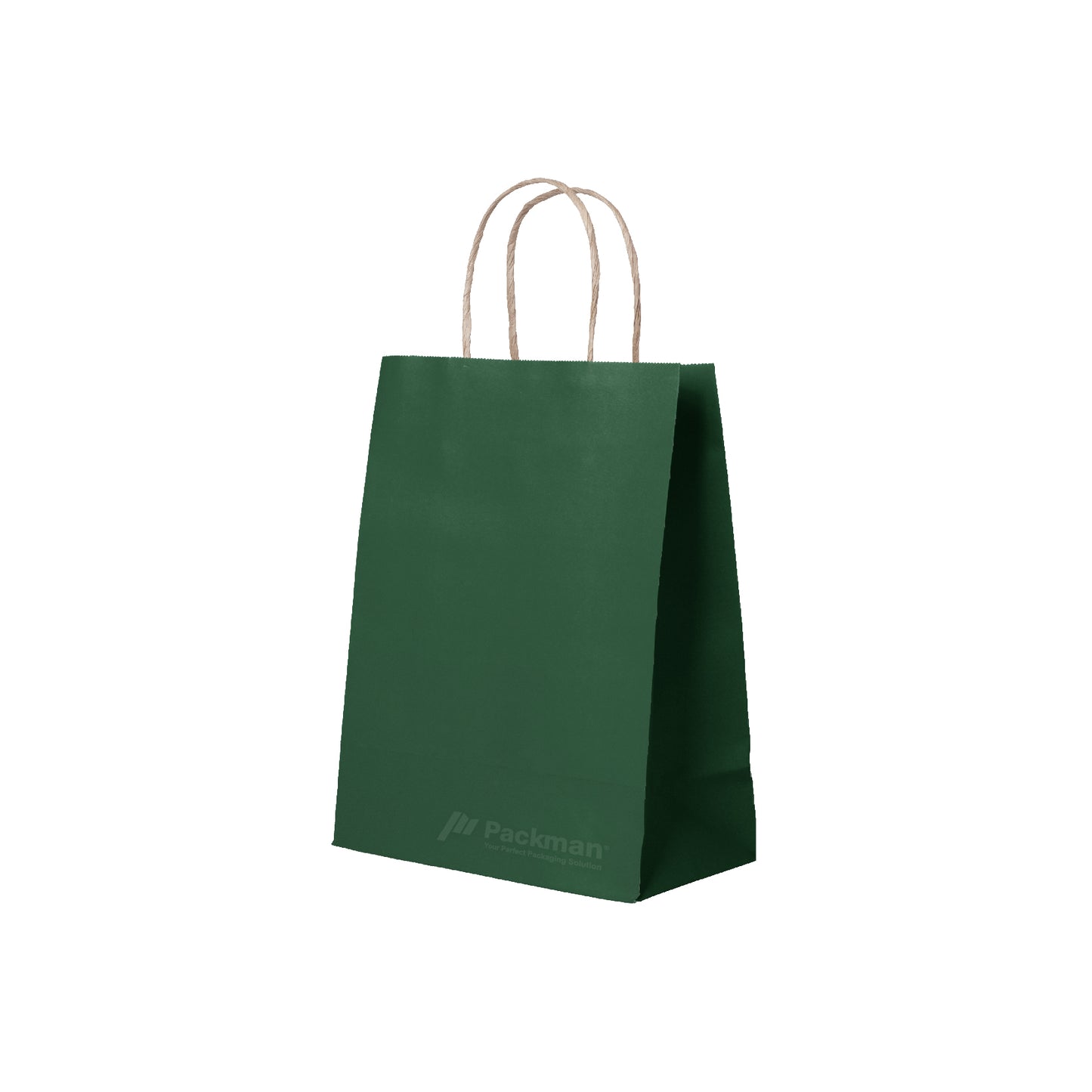 21 x 11 x 27cm Deep Green Paper Bag (100pcs)