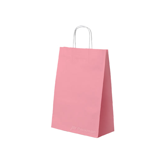 25 x 12 x 32cm Pink Paper Bag (100pcs)