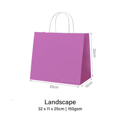 32 x 11 x25cm Purple Paper Bag (100pcs)