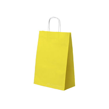 25 x 12 x 32cm Yellow Paper Bag (100pcs)