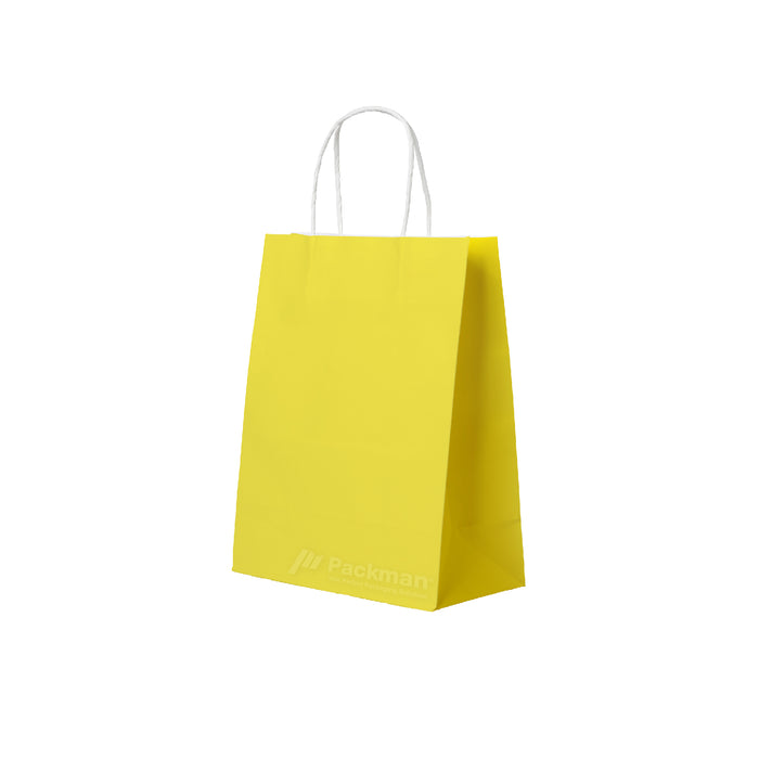 21 x 11 x 27cm Yellow Paper Bag (100pcs)