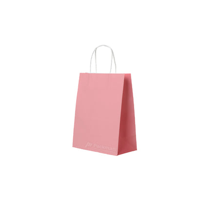 15 x 8 x 21cm Pink Paper Bag (100pcs)