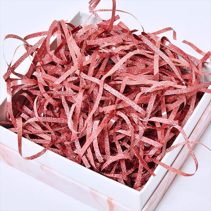 Glitter Red Raffia Shredded Paper (100g)