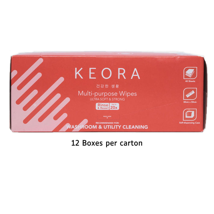 KEORA Multi-Purpose Wipes (12 Boxes)