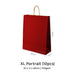 Red XL Portrait Paper Bag