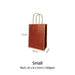 Red with Brown Border Paper Bag