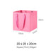 Square Pink Paper Bag