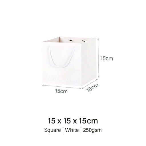 Square White Paper Bag 