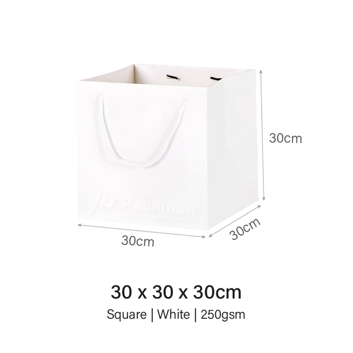 Square White Paper Bag