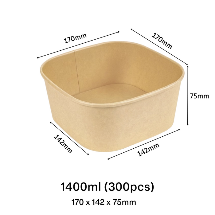 Kraft Square Tub (4 sizes)