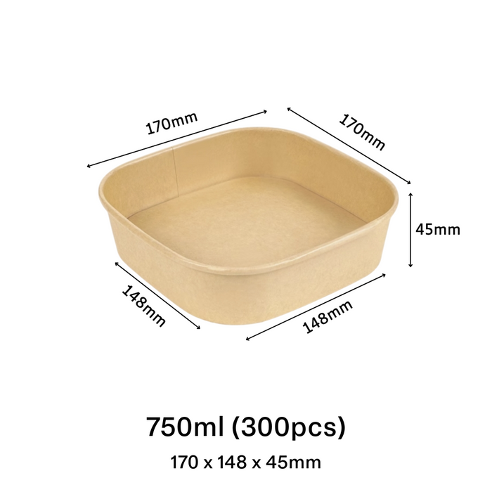 Kraft Square Tub (4 sizes)
