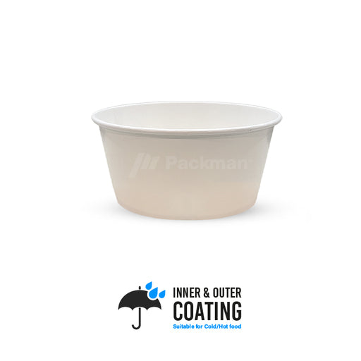 White Double-Coated Kraft Bowl