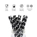 White Polka Paper Straw