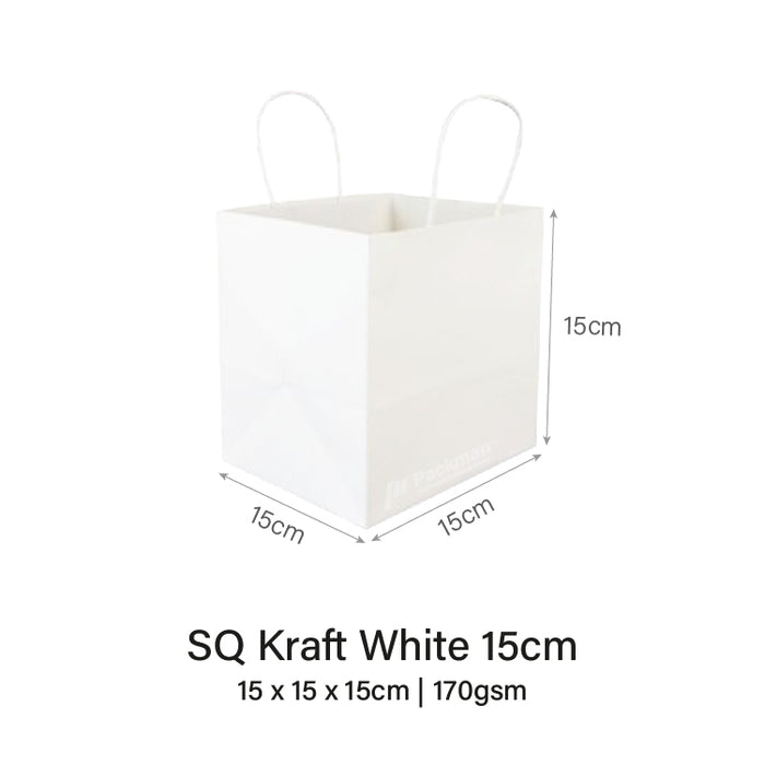 White Square Paper Bag